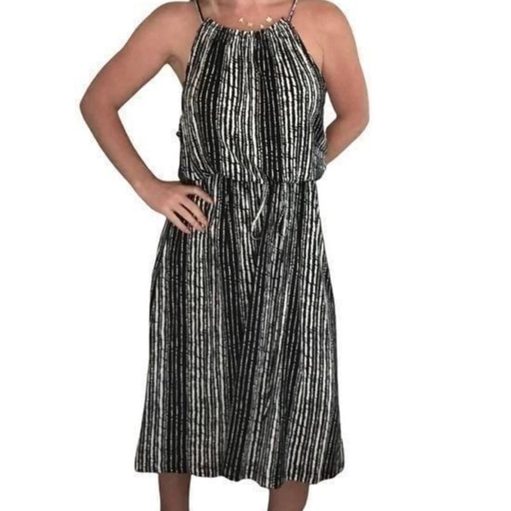Loft knit tie waist dress